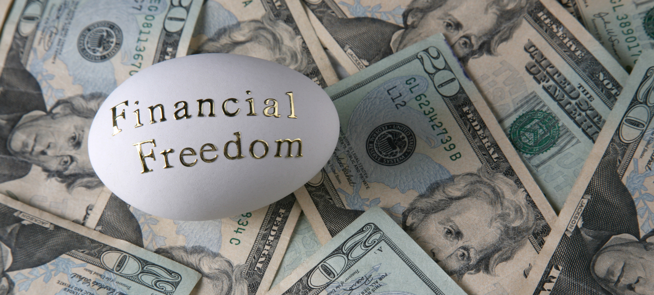 Splash page background photo - financial freedom 